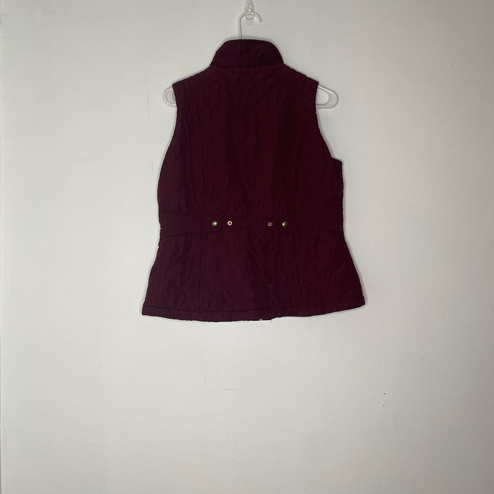 Sherpa lined puff vest